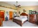 Inviting main bedroom features a king bed, vaulted ceiling, decorative accents, and a cozy atmosphere at 8890 N Pennington Rd, Mooresville, IN 46158