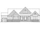 Detailed rendering of the new home's exterior elevation with stone accents, shingles, and covered entryway at 11848 Sage Creek Bnd, Fishers, IN 46037