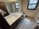 Bathroom with tile floors, vanity and shower at 1235 Cottonwood Ct, Carmel, IN 46033