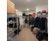 Walk-in closet with wire shelving and ample storage space for clothes, boxes, and personal belongings at 1573 Vera Blvd, Danville, IN 46122