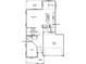 Detailed floor plan of the first floor layout including kitchen, great room, flex room and garage at 15970 Meadow Frost Ct, Fishers, IN 46037