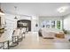 Open-concept living space with a view of the kitchen and living room at 1614 Waterleaf Dr, Westfield, IN 46074
