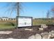 Community entrance sign to Woodwind Golf Club, a neighborhood amenity at 1614 Waterleaf Dr, Westfield, IN 46074