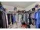 Walk-in closet with shelving and hanging storage for organizing clothes and accessories at 16758 Bingham Dr, Westfield, IN 46074