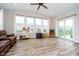 Spacious living room featuring large windows and natural light at 17301 Tribute Row, Noblesville, IN 46060