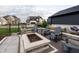 Inviting outdoor firepit area with comfortable seating, perfect for cozy evenings and social gatherings at 2280 Meadow Crk, Avon, IN 46123