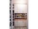 Pantry with wooden drawers and shelves at 2280 Meadow Crk, Avon, IN 46123