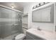 Modern bathroom with tiled shower and updated vanity at 2372 S 300 E, Anderson, IN 46017
