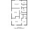 Second floor plan view highlighting bedroom and bath dimensions, including closet and storage spaces at 2372 S 300 E, Anderson, IN 46017