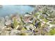 Aerial view of a home in a lakeside community at 2469 Cape Henry Ct, Cicero, IN 46034