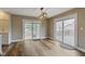 Cozy dining area with slider to patio, backyard, and lake views at 2469 Cape Henry Ct, Cicero, IN 46034