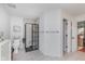Modern bathroom featuring a stand up shower, tiled floors, and neutral paint at 333 S Fourth St, Zionsville, IN 46077