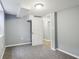 An unfurnished basement area with painted walls and carpeted floor at 3433 Brouse Ave, Indianapolis, IN 46218