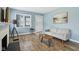 Bright living room featuring stylish decor, and hardwood floors at 3433 Brouse Ave, Indianapolis, IN 46218
