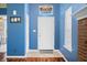 Welcoming foyer with tile flooring and a view into the adjacent living area at 376 Lake Ridge Ln, Greenwood, IN 46142