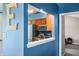 View of modern kitchen with stainless steel appliances from adjacent living area at 376 Lake Ridge Ln, Greenwood, IN 46142