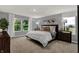 Bright bedroom features two large windows providing plenty of natural light and scenic views at 4105 Ashton View Ln, Indianapolis, IN 46268