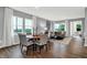 Inviting dining and living areas showcasing abundant natural light and stylish decor at 4105 Ashton View Ln, Indianapolis, IN 46268
