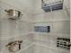 Organized pantry features white wire shelving providing ample storage for kitchen essentials and containers at 4330 Persian St, Greenwood, IN 46143