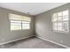 A bedroom showcasing two windows with blinds at 4505 Phoenix Dr, Indianapolis, IN 46241
