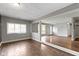 Inviting living room featuring gray walls and hardwood flooring, creating a warm and welcoming space at 4505 Phoenix Dr, Indianapolis, IN 46241