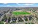 Scenic aerial view of a neighborhood close to Founders Park with beautiful greenery and mature trees at 5861 Dawnwood Dr, Carmel, IN 46033