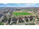 Scenic aerial view of a neighborhood close to Founders Park with beautiful greenery and mature trees at 5861 Dawnwood Dr, Carmel, IN 46033