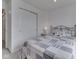 Comfortable bedroom with decorative lighting and storage at 6212 Monteo Dr, Indianapolis, IN 46217