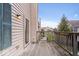 Private wooden deck ideal for relaxation with a view of nearby houses at 6259 Bishops Pond Ln, Indianapolis, IN 46268
