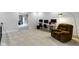 Loft area with a workstation, chair, and view to another room at 6590 W Deerfield Dr, Zionsville, IN 46077