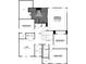 Second-floor floor plan featuring primary bedroom with tray ceiling, 3 additional bedrooms, and a loft space at 7319 Deerberg Dr, Indianapolis, IN 46259