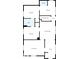 The house floor plan features living room, dining room, kitchen, bath, foyer, bedrooms, and laundry areas at 844 Blanchard St, Shelbyville, IN 46176