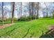 Expansive green backyard with a gentle slope, surrounded by trees providing privacy and natural beauty at 961 Starkey Rd, Zionsville, IN 46077