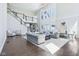 Spacious living room with high ceilings and large windows that let in plenty of natural light at 961 Starkey Rd, Zionsville, IN 46077