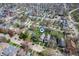 Aerial shot of homes with manicured lawns and mature trees at 1217 Evison St, Indianapolis, IN 46203