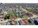 Bird's eye view of a neighborhood with manicured lawns and mature trees at 1217 Evison St, Indianapolis, IN 46203