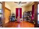 Bedroom with natural light, hardwood floors, offering a cozy space perfect for rest and relaxation at 1217 Evison St, Indianapolis, IN 46203
