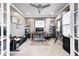 Home office featuring a large desk, natural light, and modern decor at 12959 Girvan Way, Fishers, IN 46037