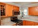 Modern kitchen featuring stainless steel appliances and ample countertop space at 1401 Runningbrook Ln, Avon, IN 46123