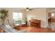 Inviting living room featuring hardwood floors and elegant furniture at 1401 Runningbrook Ln, Avon, IN 46123
