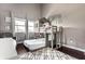 bedroom features a bunk bed with a playhouse design, plush carpet and decor at 1430 Fletcher Ave, Indianapolis, IN 46203