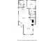Detailed floor plan showcasing the layout of the first floor, including the living room and kitchen at 1430 Fletcher Ave, Indianapolis, IN 46203