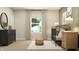 Inviting Bedroom featuring ample natural light, neutral tones, and stylish decor, creating a calm and serene environment at 15388 Manderley St, Fishers, IN 46040