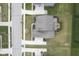 Birds eye view of a two-story home with a spacious backyard at 15594 Garrano Ln, Fishers, IN 46040