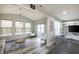 Spacious living area with lots of light and modern finishes at 1583 Valdarno Dr, Greenwood, IN 46143