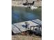 Private dock on the lake, perfect for boating and enjoying the water at 1647 S Plateau Cir, Martinsville, IN 46151