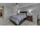 Bedroom showcases neutral walls, carpet floors, and ceiling fan at 1772 Woodridge Pl, Greenwood, IN 46143