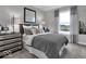 A well-lit bedroom with neutral tones and a view to the outdoors at 19414 Mcbee Ave, Westfield, IN 46074