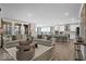 Spacious living room with two sofas, large windows, and an open layout at 19414 Mcbee Ave, Westfield, IN 46074