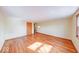 Bedroom features hardwood floors and natural light, providing a peaceful retreat at 2215 W State Rd, Pendleton, IN 46064